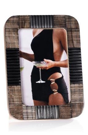 Zodax Majorca Chiseled 5.5 x 7.5 Photo Frame in Light Brown/Black at Nordstrom Rack