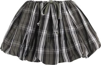 Patou Rok met wijde pijpen en ruitpatroon - Dames - Korte rokken - Veelkleurig - S - Polyester - Rokken