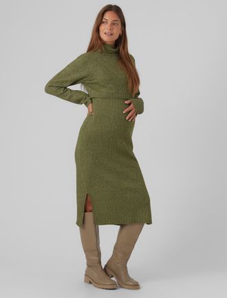 Mama Licious Strickkleid »MLSUNIVA JUNE LS KNIT MIDI DRESS 2F NOOS« mit Stillfunktion