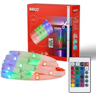 Briloner Tira Led Rgb Flex 20 Metros 24w 360 Led Multicolor Con Control Remoto