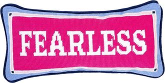 Two's Company Fearless 6 X13 Needlepoint Pillow