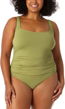 Anne Cole Classic Square Neck One-Piece