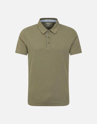 Mountain Warehouse Mens Mountain Warehouse Mens Hasst II Organic Polo Shirt - Green - Size: 38