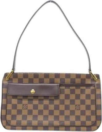 Louis Vuitton Pre-owned Shoulder Bags, female, Brown, Size: ONE SIZE Pre-owned Damier Ovigne Coated Canvas Shoulder Bag