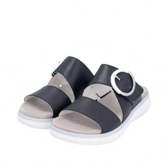 Remonte Womens D2K51-14 Flat Sandal In Navy