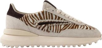 D.A.T.E. Athleta Animalier Zebra Sneakers - Dames - Sneakers - Veelkleurig - 36 EU - Katoen - Schoenen