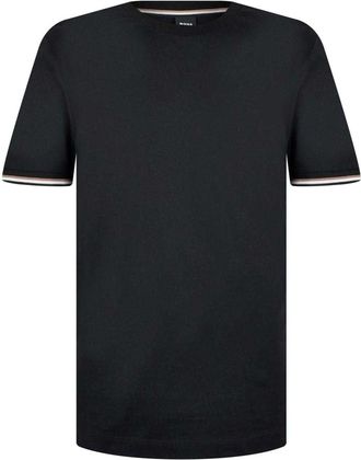 HUGO BOSS Heren Hbb Thompson 04 Premium Katoen Regular T-Shirt (Zwart)