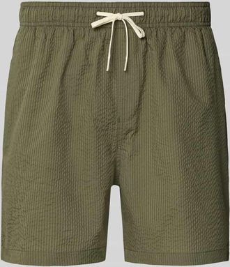 Selected Badehose mit Baumwoll-Anteil Modell COOPER in Oliv, Gr&ouml;&szlig;e XL