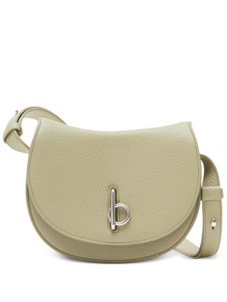 Burberry Rocking Horse kleine leren crossbodytas - Groen