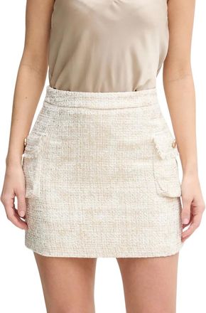 Fracomina Minifalda Ajustada con Tejido Reforzado - Skirts - Mujer - Beige - L
