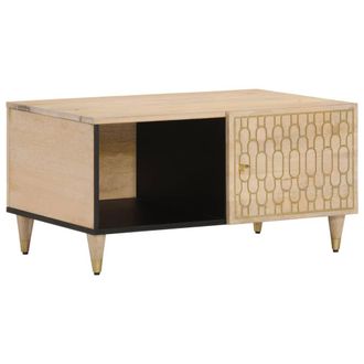 vidaXL Vidaxl - Mesa De Centro De Madera Maciza De Mango 80x50x40 Cm