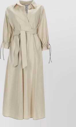 Max Mara cotton belted midi dress