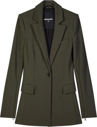 Patrizia Pepe Enkelknop Jas - Dames - Blazers - Groen - S - Jassen