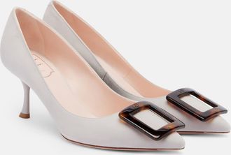 Roger Vivier Viv in The City suede pumps