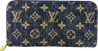Louis Vuitton Pre-owned Wallets, female, Blue, Size: ONE SIZE Pre-owned Denim Wallet
