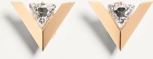 Valentino Garavani Je Les V Metal And Crystal Earrings Woman GOLD/CRYSTAL UNI