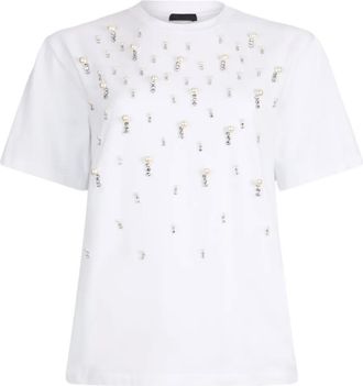 Liu Jo T-shirt con borchie - Bianco