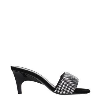 Prada Black Fabric Platform Womens Sandals