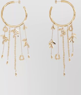Isabel Marant alex hoop earrings tassels chainlets charms