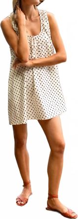 Emerson Fry Atelier Scoop Dress In Ivory Dot