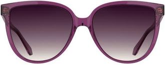 Kendra Scott Dira 57mm Gradient Tea Cup Sunglasses in Purple at Nordstrom