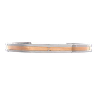 Bulgari B. Zero1 Cuff Bracelet Stainless Steel and 18K Rose Gold