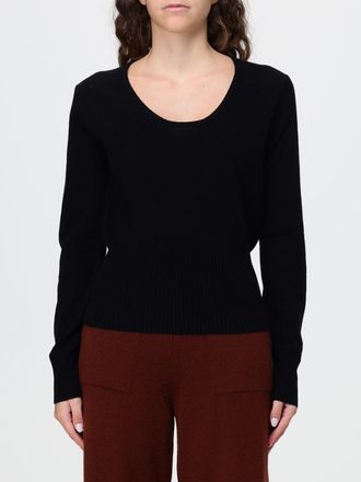 Max Mara Maglia girocollo slim fit in lana e cashmere con bordi a costine