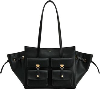 Generic JCVBN Canvas Black Motorcycle Style Tote Bag Womens Large Capacity Crossbody Purse for Commuters Underarm Shoulder Handbag