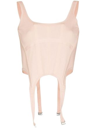 Dion Lee Cropped-Oberteil im Corsage-Stil - Nude