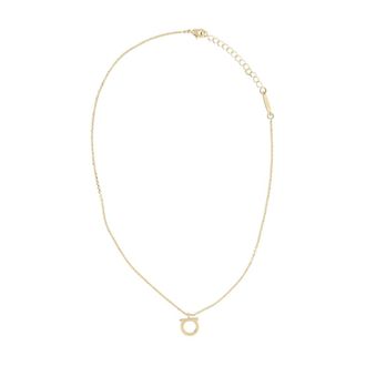 Ferragamo Accessoires, Dames, Geel, ONE Size, Gancini Necklace