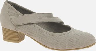 Soft Line Womens Elizabeth Womens Mary Jane Court Shoes - Tan - Size: 3.5