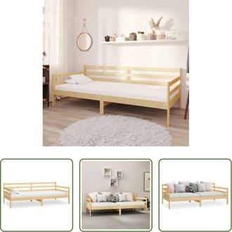 vidaXL vidaXL Divano multifunzionale - Dormeuse in Legno Massello di Pino 90x200 cm