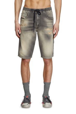 Diesel Chino shorts in Jogg Jeans - Denim short pants - Man - Grey
