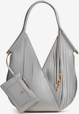 DKNY Baldwin Lasercut Mini Shoulder in Zinc at Nordstrom