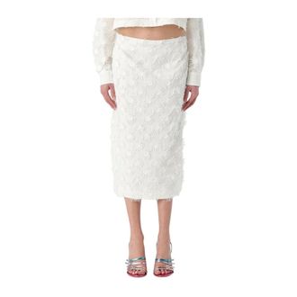 Msgm Msgm, Dames, Rokken, Wit, Maat: S