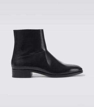 Valentino Garavani VLogo leather ankle boots
