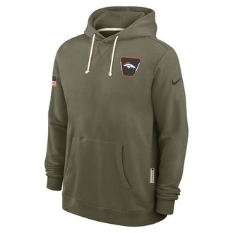 Nike Denver Broncos Salute to Service Sideline Dominant Force Nike Mens Dri-FIT NFL Pullover Hoodie in Brown | 03AZ2DHA2A-D4V
