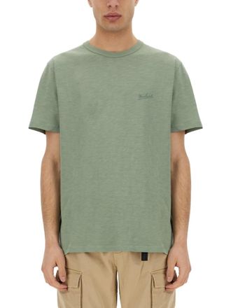 Woolrich Green Logo Crew Neck T-Shirt