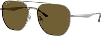 Ray-Ban RB3724D Asian Fit 004/73 Mens Sunglasses Gunmetal Size 59