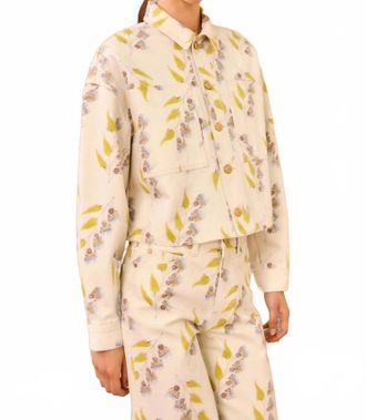 Ulla Johnson Bobbi Cropped Jacket In Infinite Flower