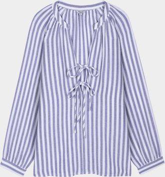 Rails Brielle Striped Tie-Front Blouse
