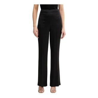 Twinset Broeken, Dames, Zwart, S, Polyester, Wijde broek