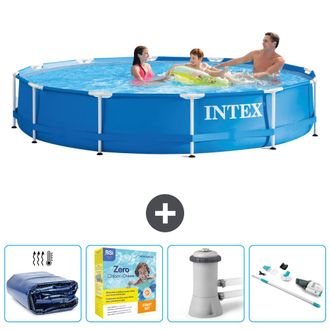Intex Piscina Con Estructura Redonda - 366x76 Cm - 7-piezas Scb12
