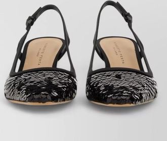 Roberto Festa Milano silk slingback pumps