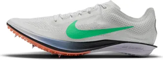 Nike Mens Dragonfly 2 Track & Field Distance Spikes in White | FD8413-101