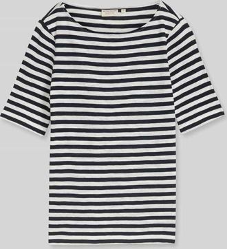 Tom Tailor Regular Fit T-Shirt aus reiner Baumwolle in Marine, Gr&ouml;&szlig;e XXXL
