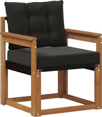vidaXL 2 Pieza Sof&aacute; De Exterior Madera De Acacia S&oacute;lida Natural Vidaxl