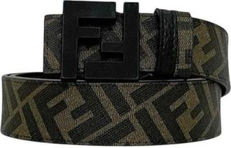Fendi Vintage, unisex, Zwart, ONE Size, Leer, Pre-owned Plastic belts