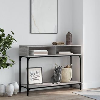 vidaXL Vidaxl - Mesa Consola Madera De Ingenier&iacute;a Gris Sonoma 100x30,5x75 Cm