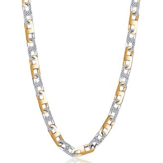 Pompeii3 Mens 14k Gold (108gram) or Platinum (203gram) 8.5mm Diamond Chain Necklace 20